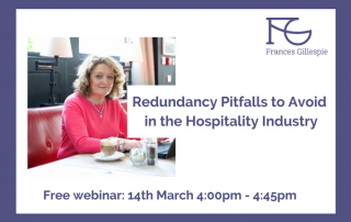 Free webinar Redundancy Pitfalls to Avoid in the Hospitality Industry