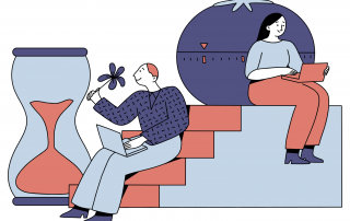 Two people working on laptops with time to prepare and plan. What the Employment Rights Act 2025 Means for Hospitality and When It’s Happening